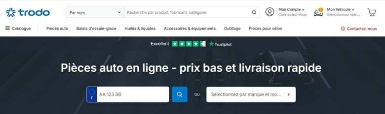 TRODO.fr consolide sa présence sur le marché français des pièces automobiles en ligne